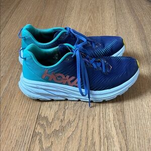 Hoka Kids Sneakers in Navy and Aqua